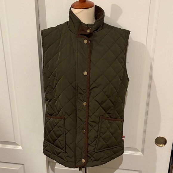 HUNTER Olive Quilted Women's Vest - Picture 2 of 9